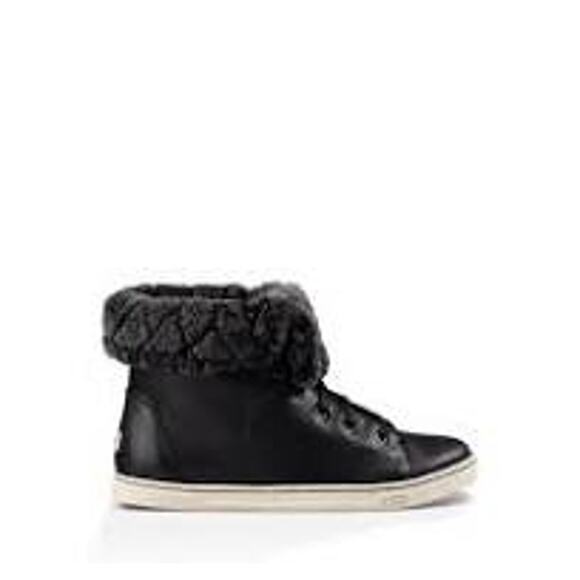 UGG Black Croft Luxe Quilt Shearling-Lined Boots, Women's Size 9 Style 1013908 - Picture 2 of 10